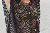 Tassel Cover Up Dress - Black
