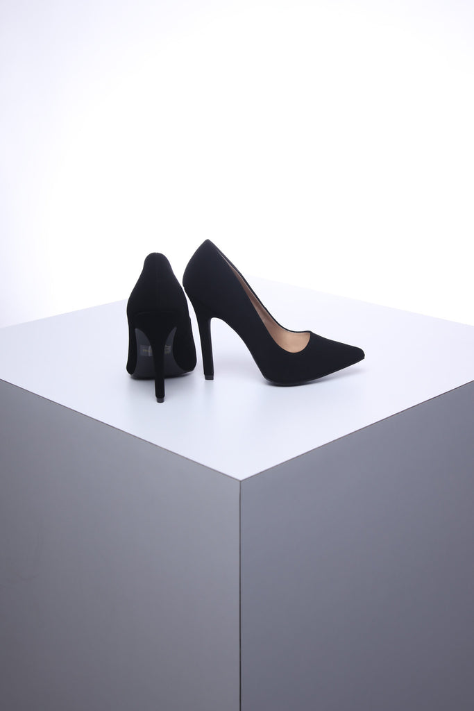 נעלי עקב קטיפה- SOLD  OUT