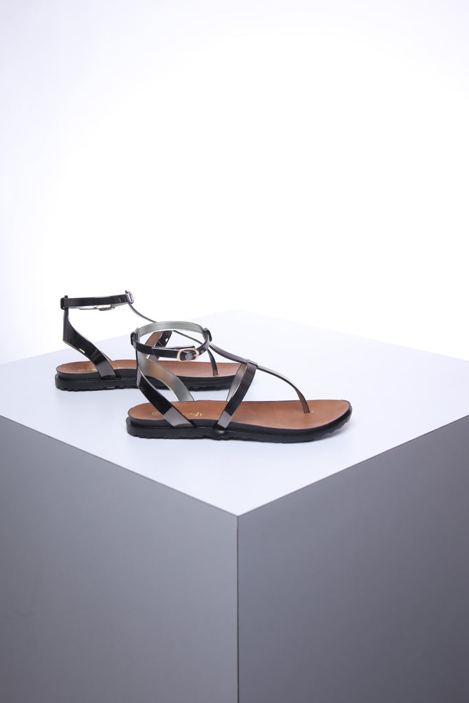 סנדלי ספייס כסוף כהה