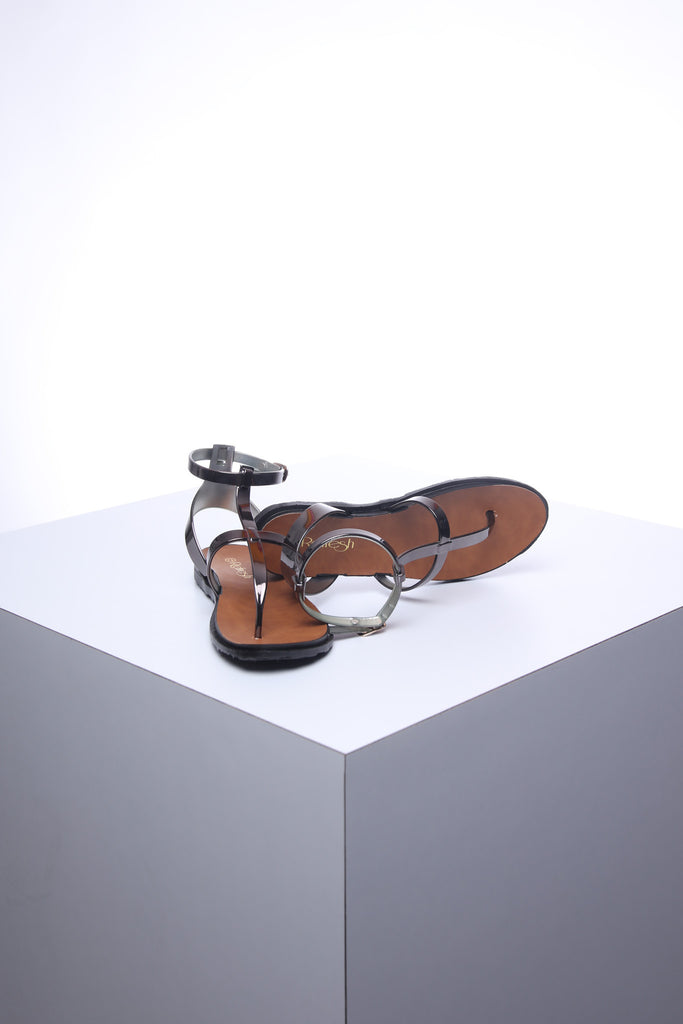 סנדלי ספייס כסוף כהה