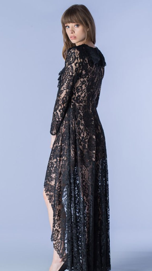 שמלת מקסי תחרה אלין