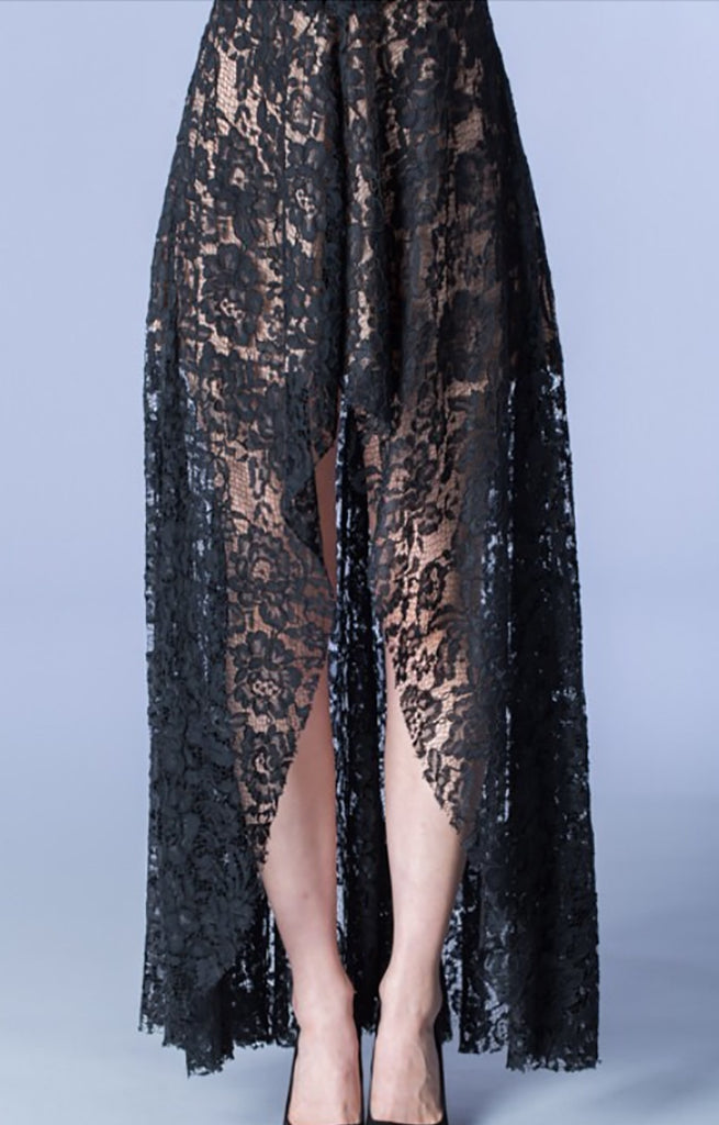 שמלת מקסי תחרה אלין