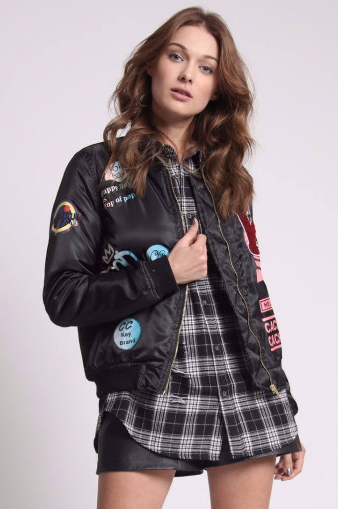 ג׳קט בומבר סטאליון - שחור